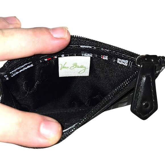 Vera Bradley Art Plaid Faux Leather Coin Purse with Keychain – Retired Pattern - Picture 5 of 6